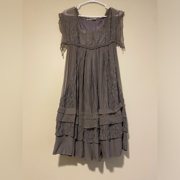 Zara Woman Grey Dress Size 5 - Picture 2 of 9